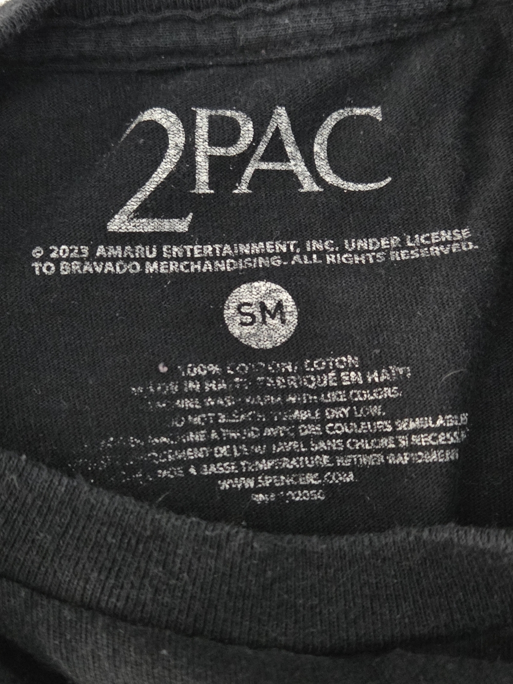 2Pac Keep Ya Head Up Graphic Tee - Black - Picture 3 of 3